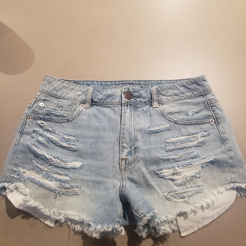 American eagle hi rise festival shorts